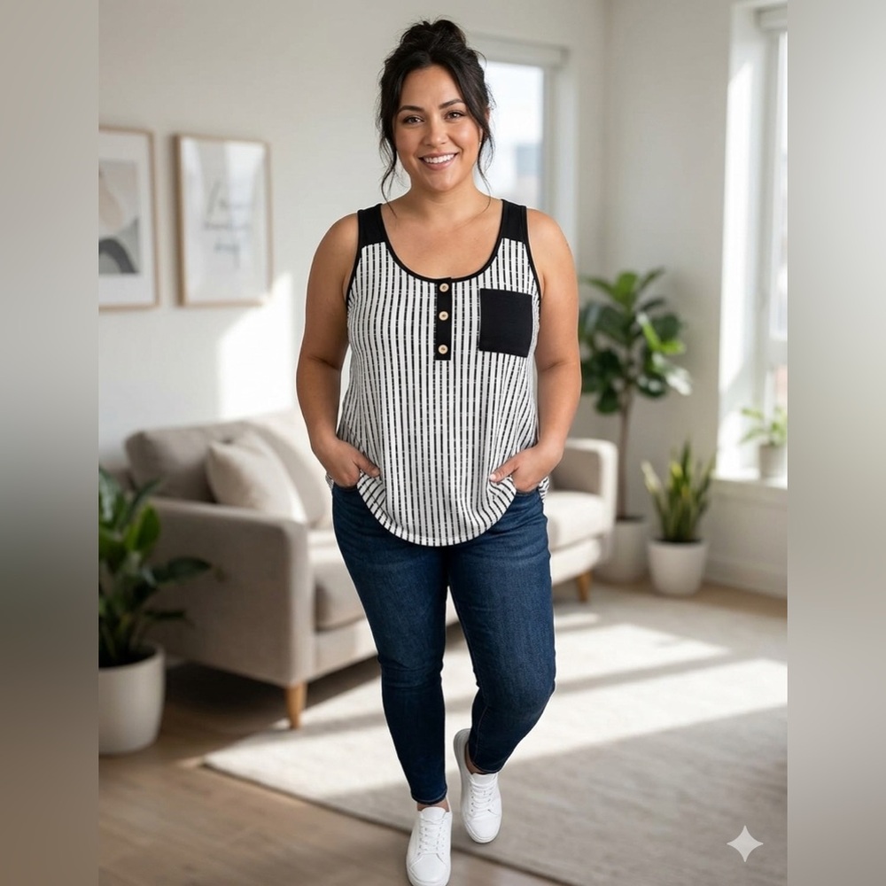 SHEIN curve high-low tank top